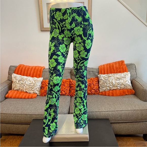 ❣️🆕Zara Jacquard High Waist Floral Print Flare Pants & One Shoulder Top❣️ - Picture 5 of 12